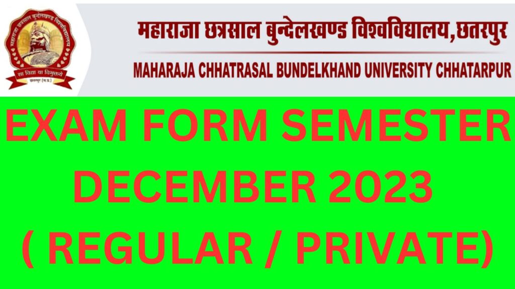 Maharaja Chhatrasal Bundelkhand University MCBU University