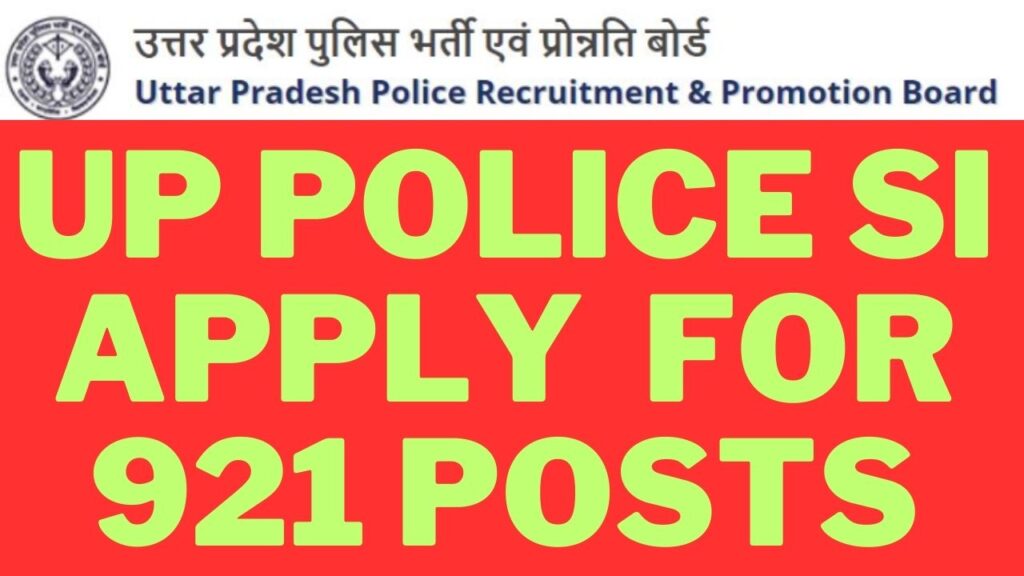 uppolicesi2024vacancy921subinspectorpost