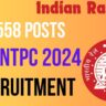 11558 Post in Railway RRB NTPC recruitment 2024